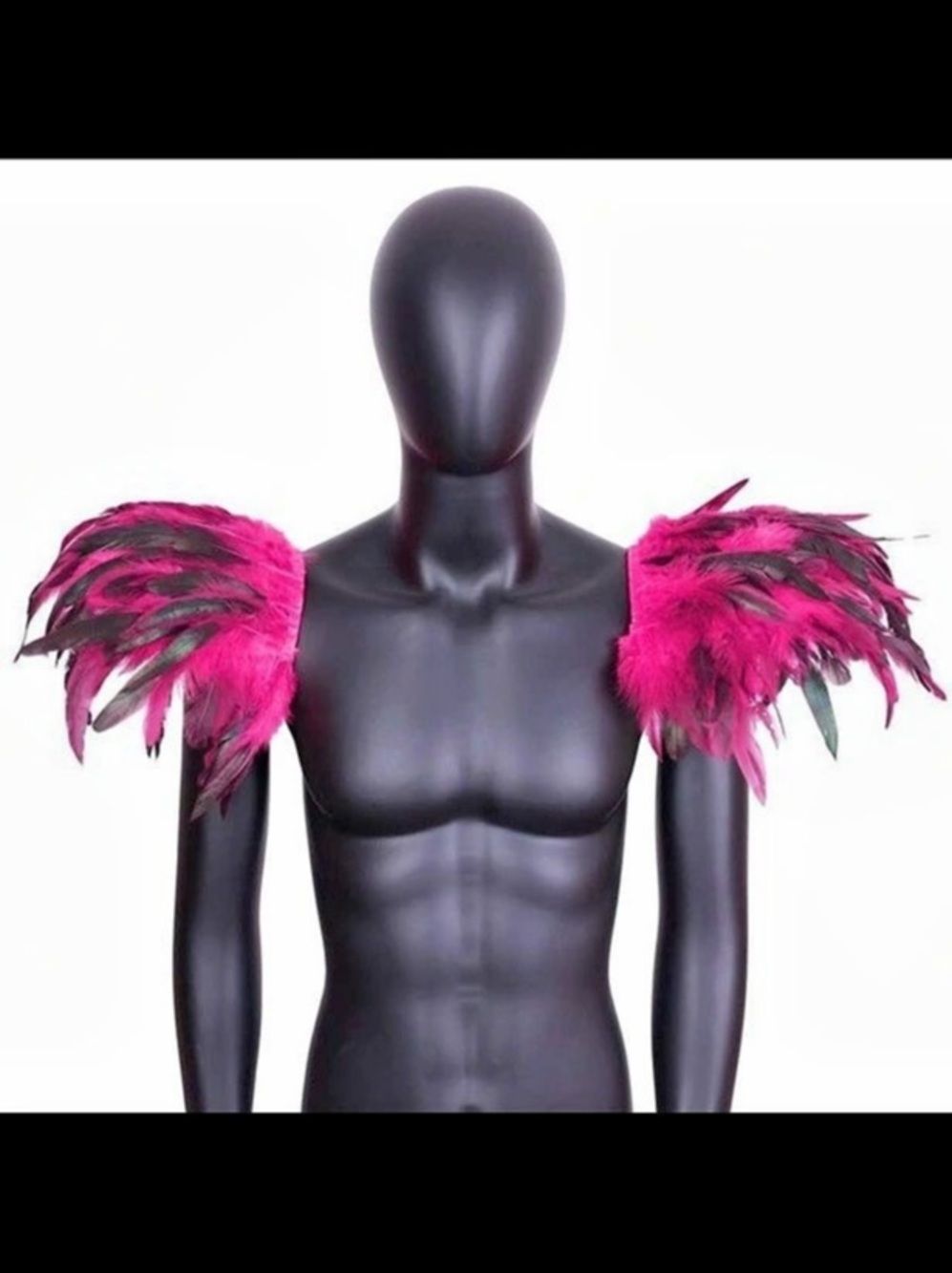 Pink Feather Shoulder Accessory